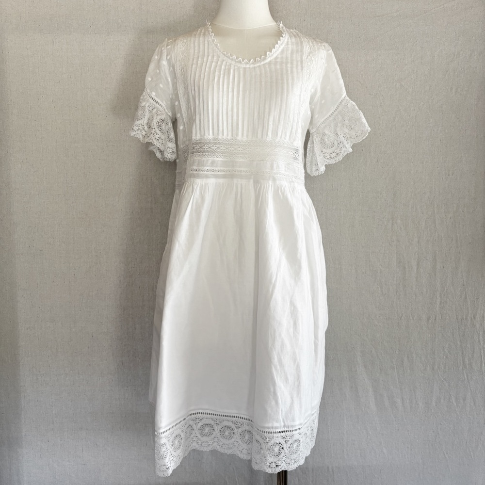 NWT Zadig & Voltaire Judo white cotton dress size medium